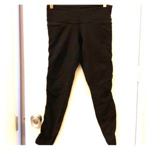 Lululemon mesh trim black leggings size 6